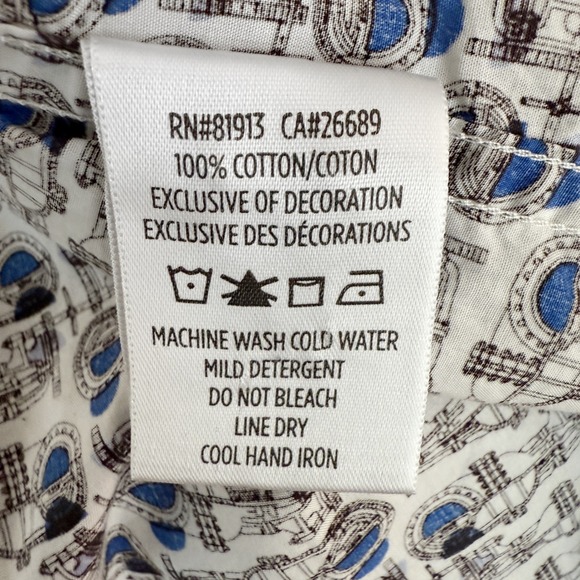 Robert‎ Graham Mechanic Engineering Size Large Short Sleeve Button Down Shirt - Picture 7 of 7